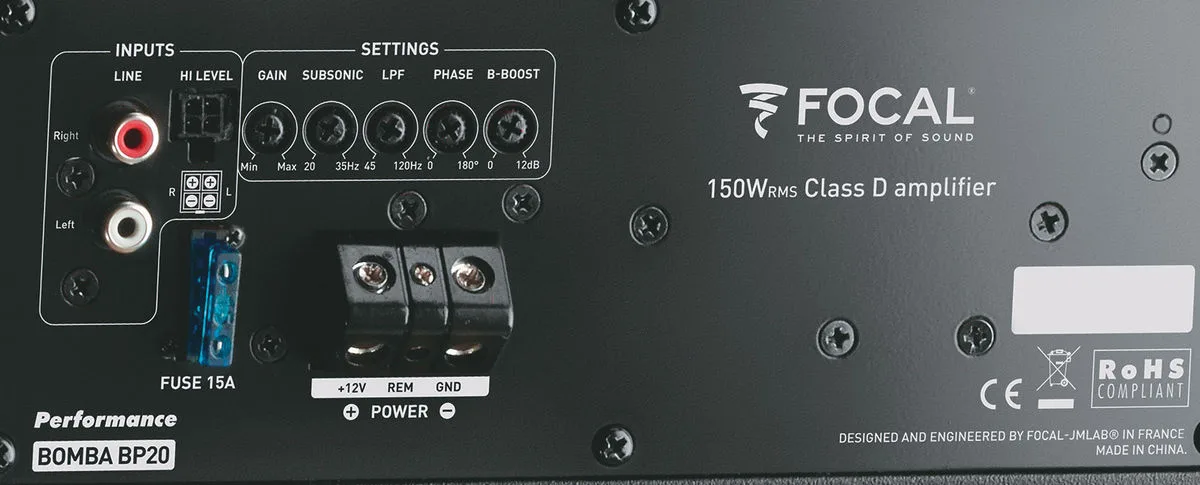 Focal Bomba BP20 Subwoofers voiture