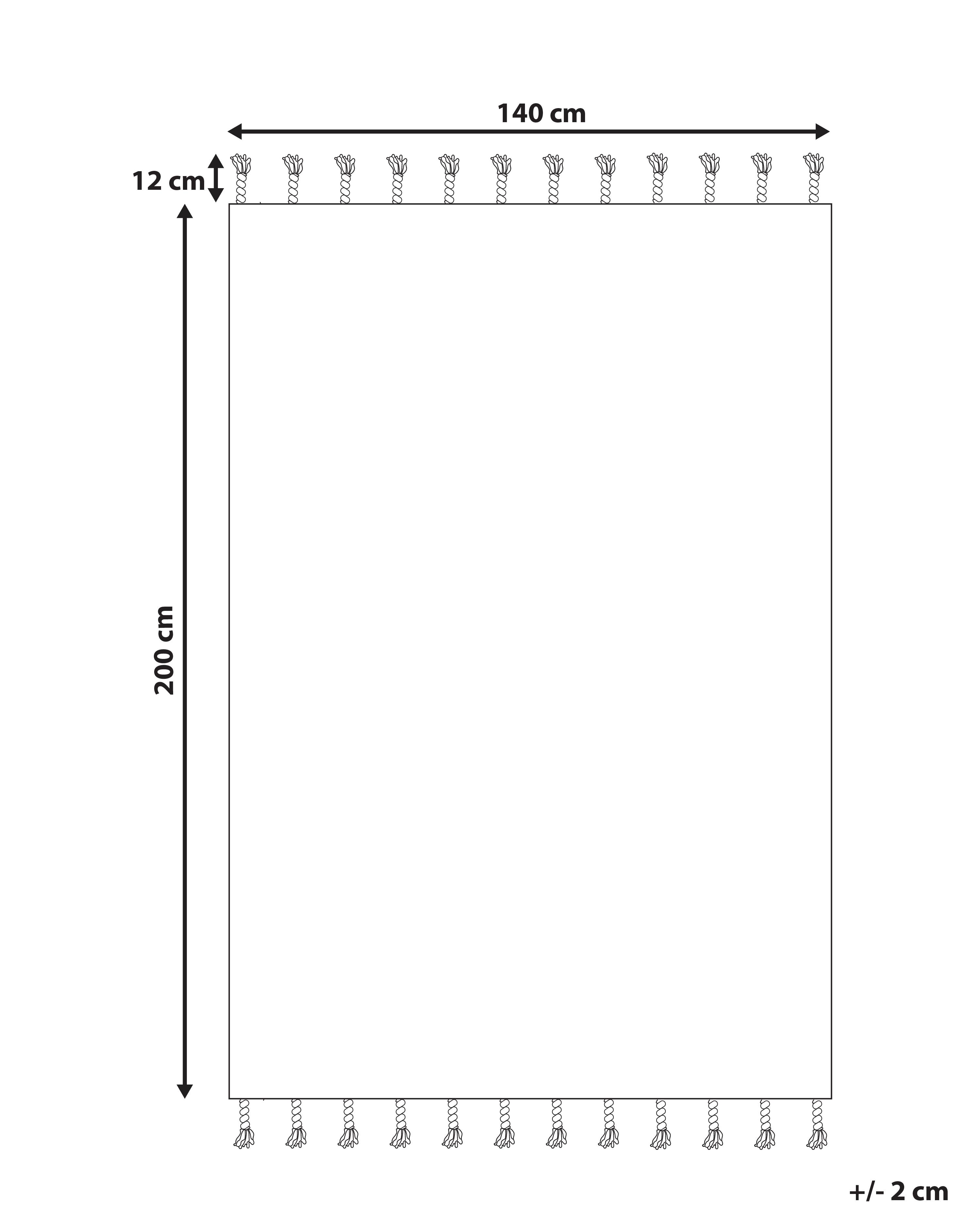 Vloerkleed BADEMLI Donkergroen 140 x 200 cm