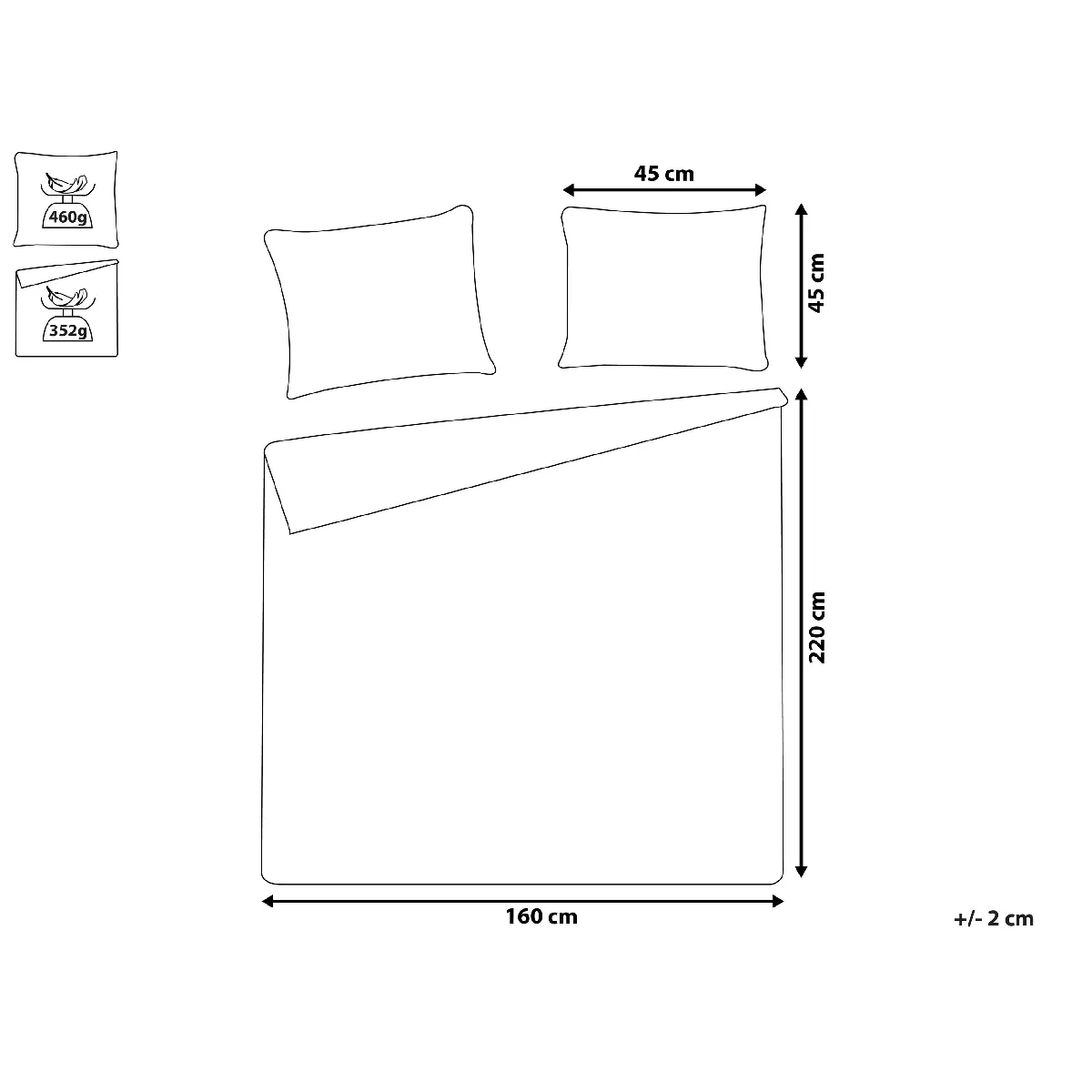 Beliani Couvre-lits avec Coussins SHUSH Taupe