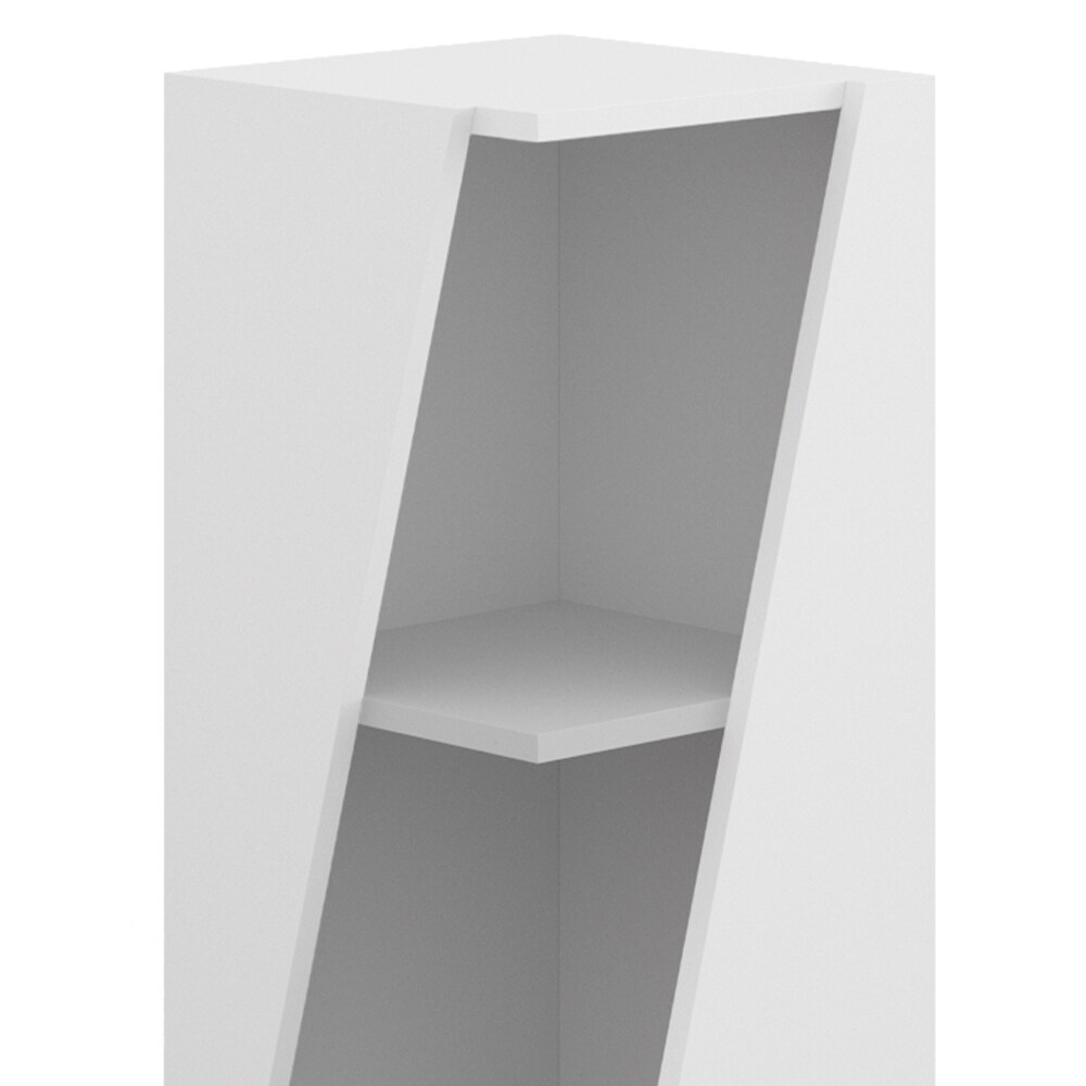 Vicco Badregal Benno, 31,6 x 70,5 cm, Weiß, 3 Ablagen, schmal, modern, Badezimmer