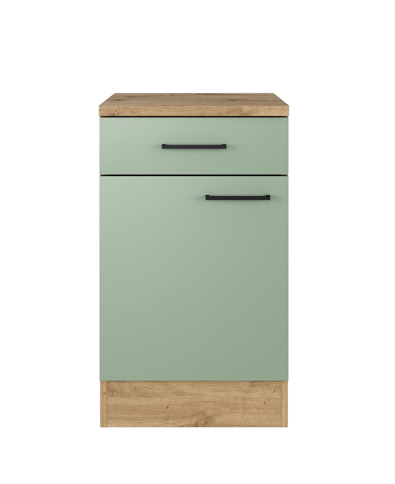 Unterschrank Cara Schilfgrün/Artisan Eiche NB 50cm