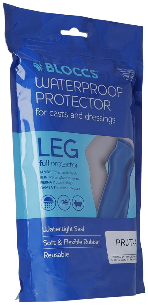 Bloccs Bad und Dusche Wasserschutz für das Bein<br>1 Stück, 63+/95cm, Erwachsene