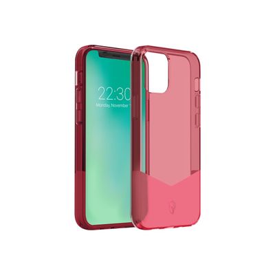 Force Case Pure - coque de protection pour Iphone 12 Mini - transparent rouge