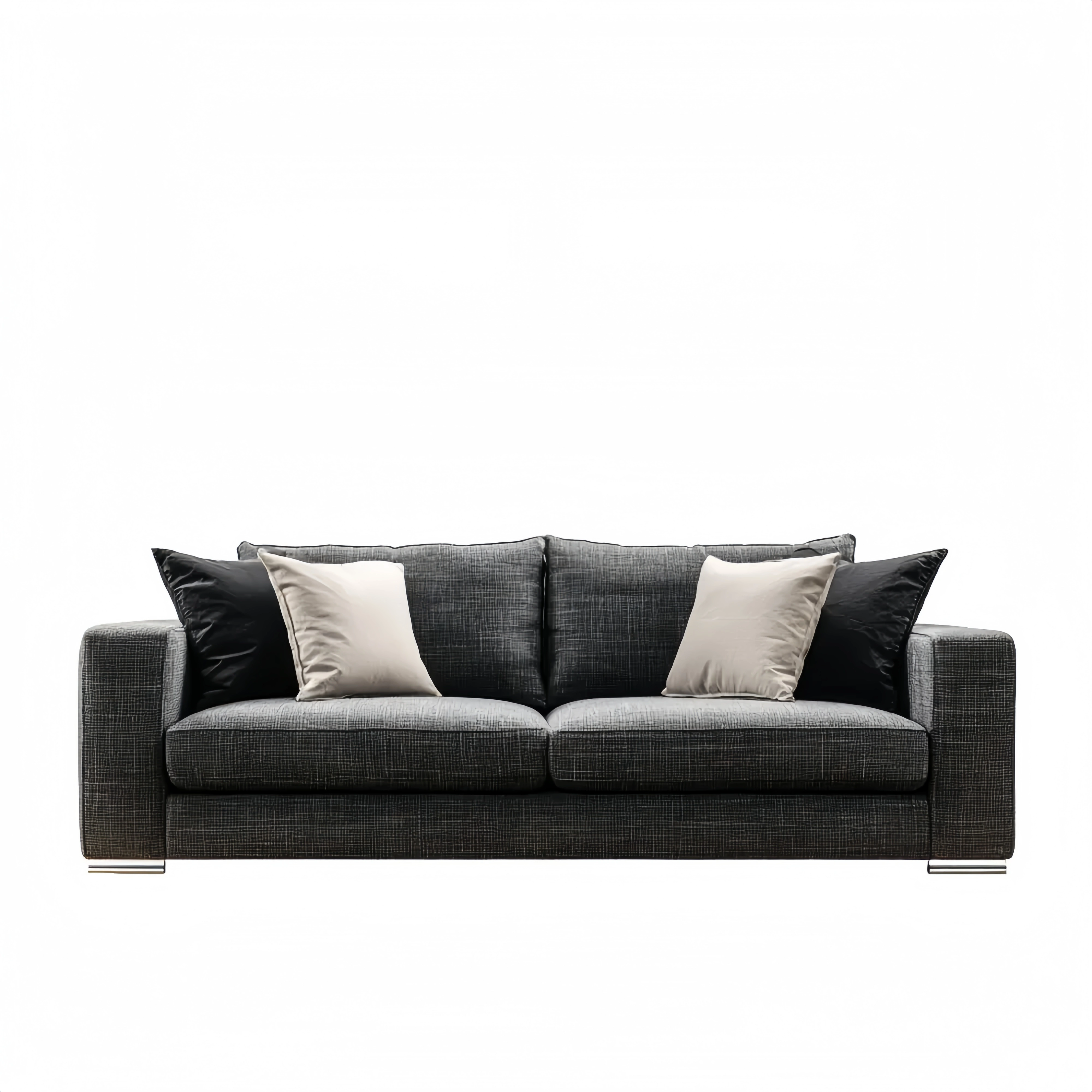2-Sitzer-Sofa Stoff 200x95x85 cm – Dunkelgrau – Modernes Design
