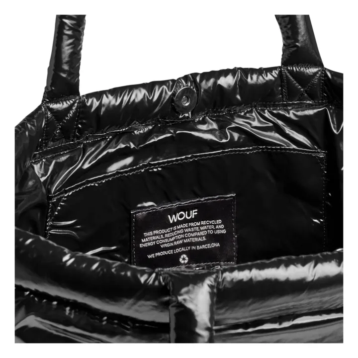Wouf Tote bag matelassé Glossy | Noir