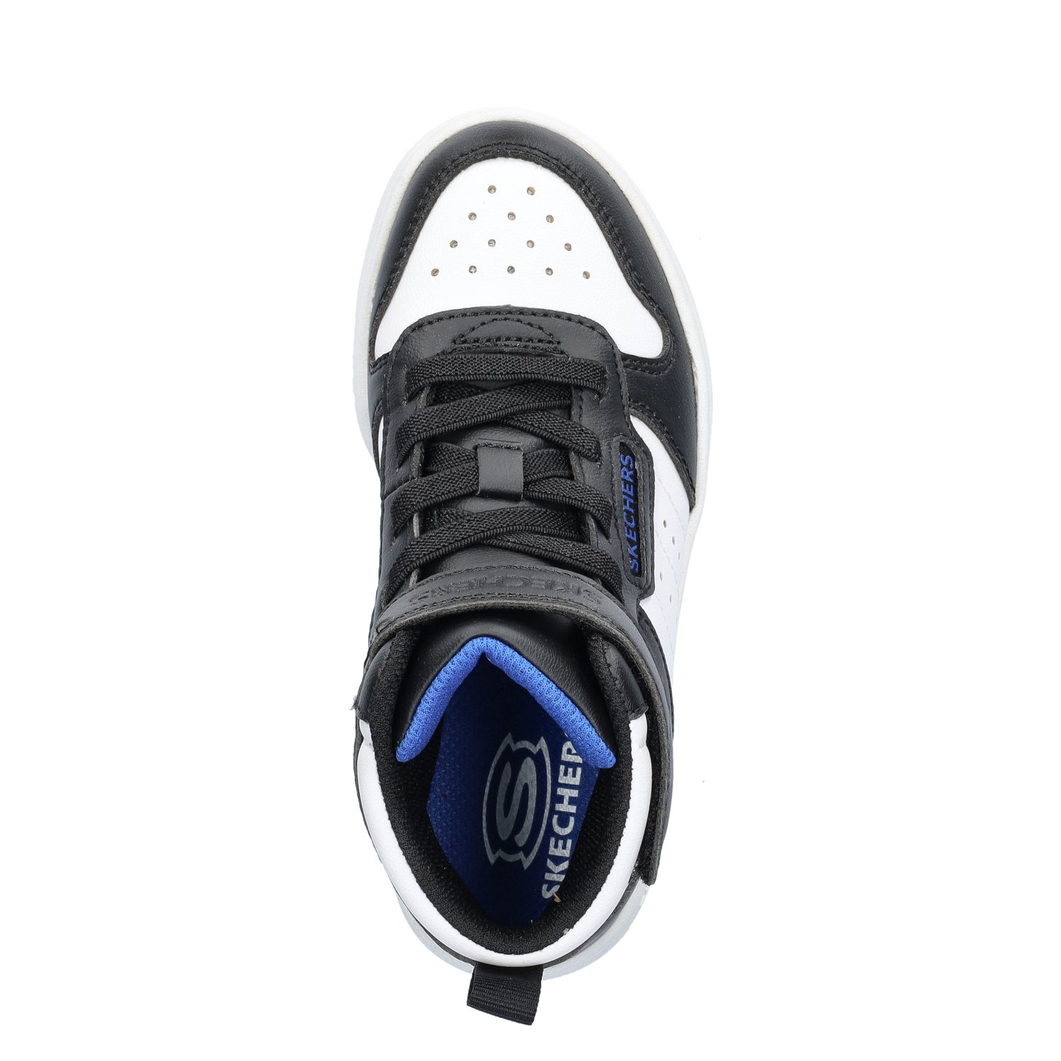 Quick Street jongens hoge sneaker Skechers Zwart