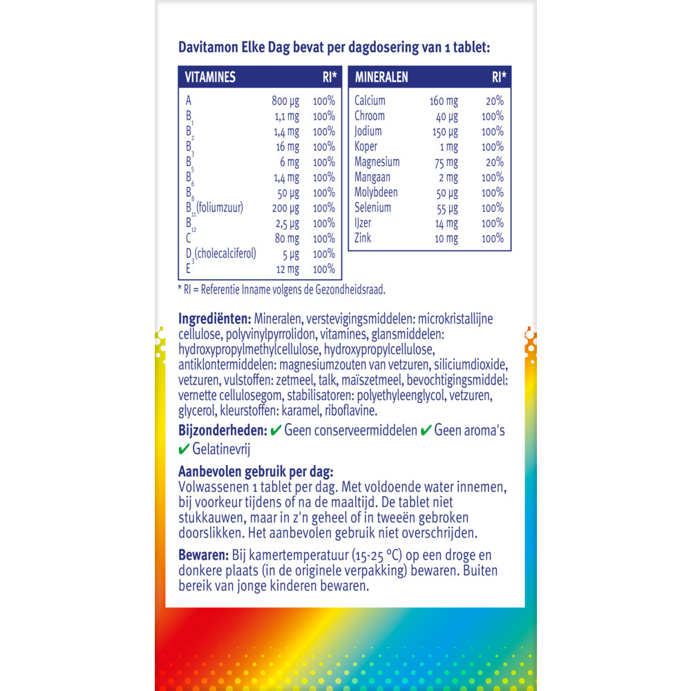 4x Davitamon Elke Dag 60 tabletten