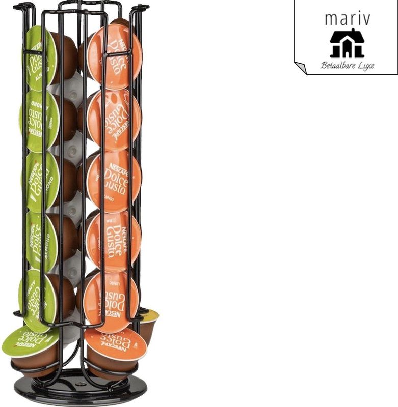 Dolce Gusto - Capsulehouder - Zwart - Draaibaar - Voor 24 Capsules