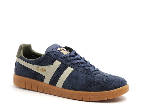 Gola basses homme hurricane suede cmb046 bleu