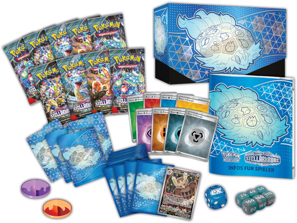 Pokémon Cards Karmesin & Purpur 07 Stellarkrone Top Trainer Box