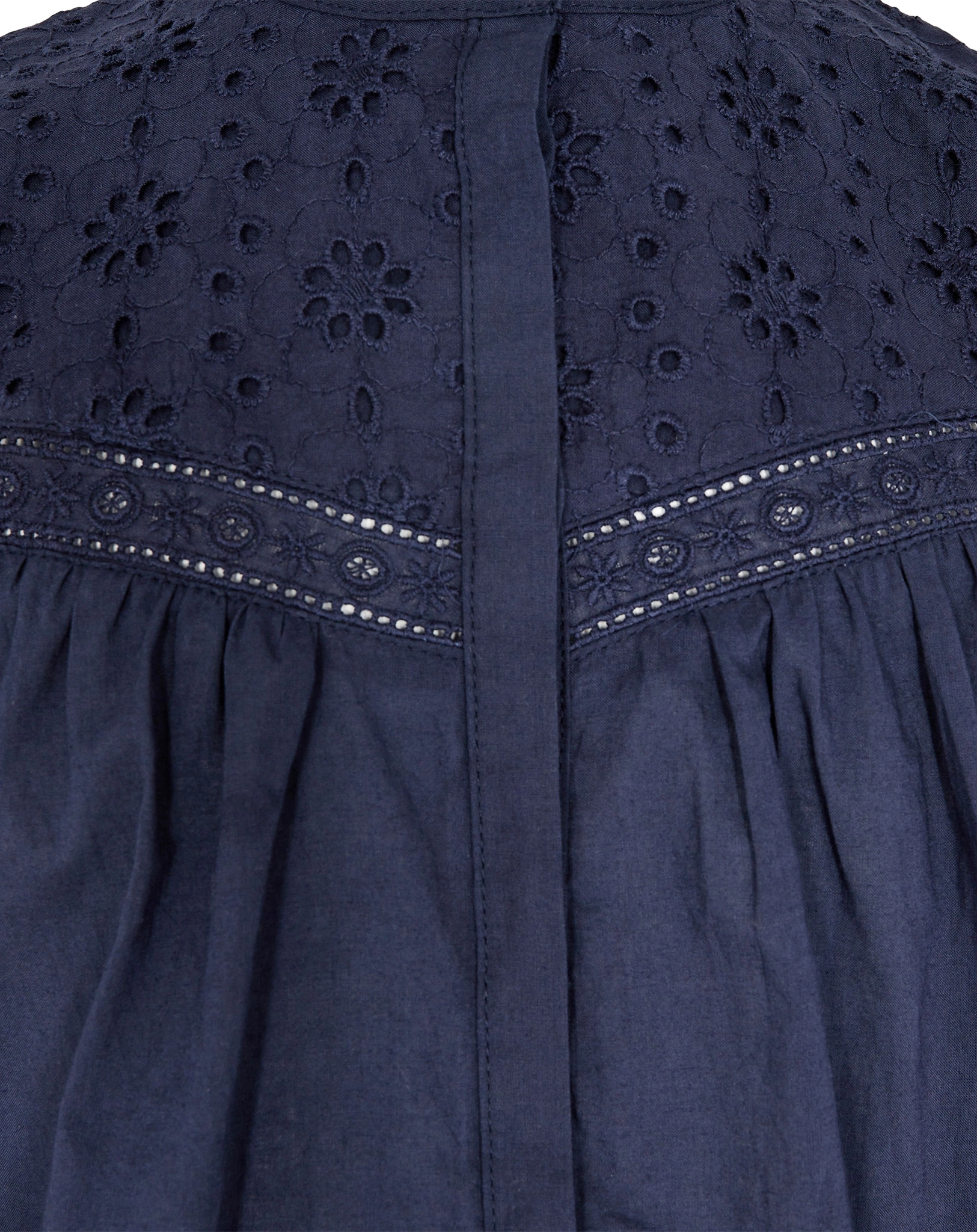Bluse LALA mit Lochstickerei in night blue