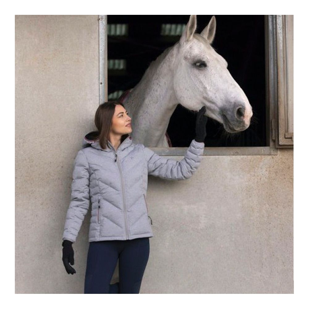 Equitheme LARA - Doudoune Femme gris chime