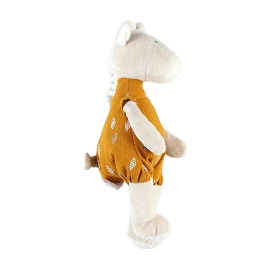 Tiga, Stegi & Ops Peluche small Tiga en Veloudoux et mousseline de coton BIO   Beige/ocre        de               Noukies
