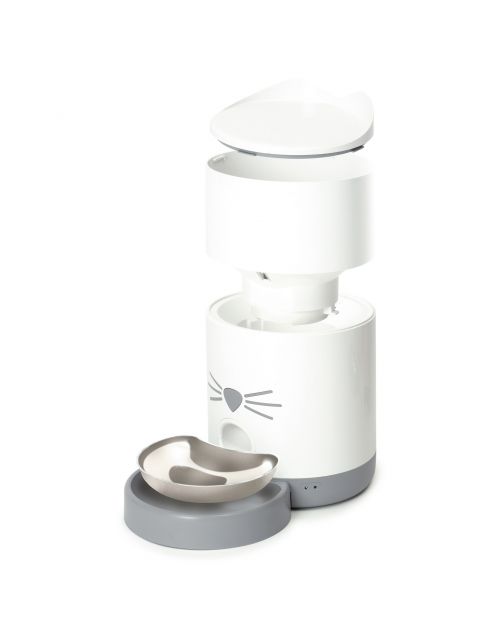 Catit Pixi Smart Feeder - Kattenvoerbak - 19x19x34 cm Wit