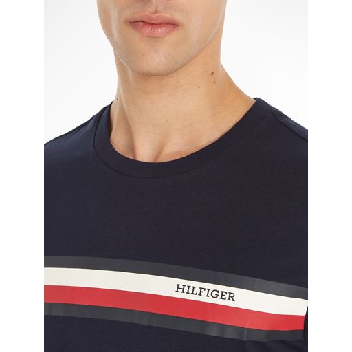 Tommy Hilfiger Monotype Stripe T-shirt, Desert Sky, S