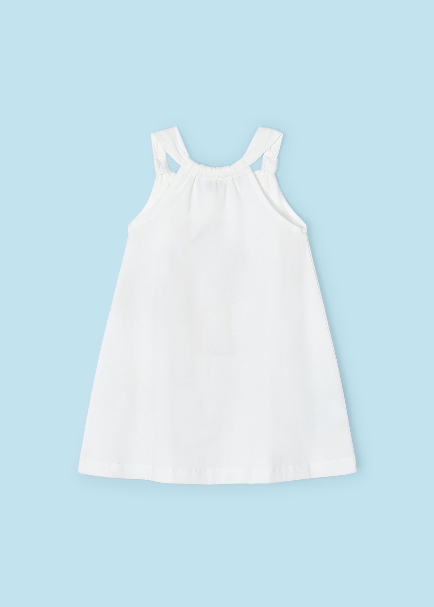 Vestido Better Cotton com estampa de flamingos para meninas