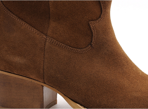 Fricote boots bottine talons femme 39642 40222 marron