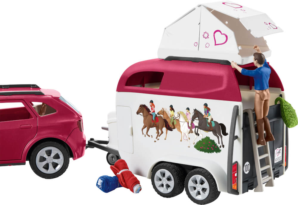 schleich® 42535 Horse Club Abenteuer mit Auto und Pferdeanhänger