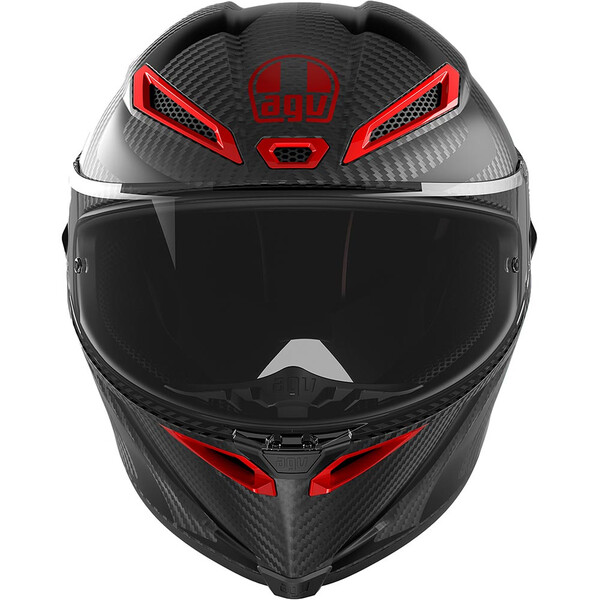 AGV - Casque Pista GP RR Intrepido Carbone / Noir / Rouge / Mat