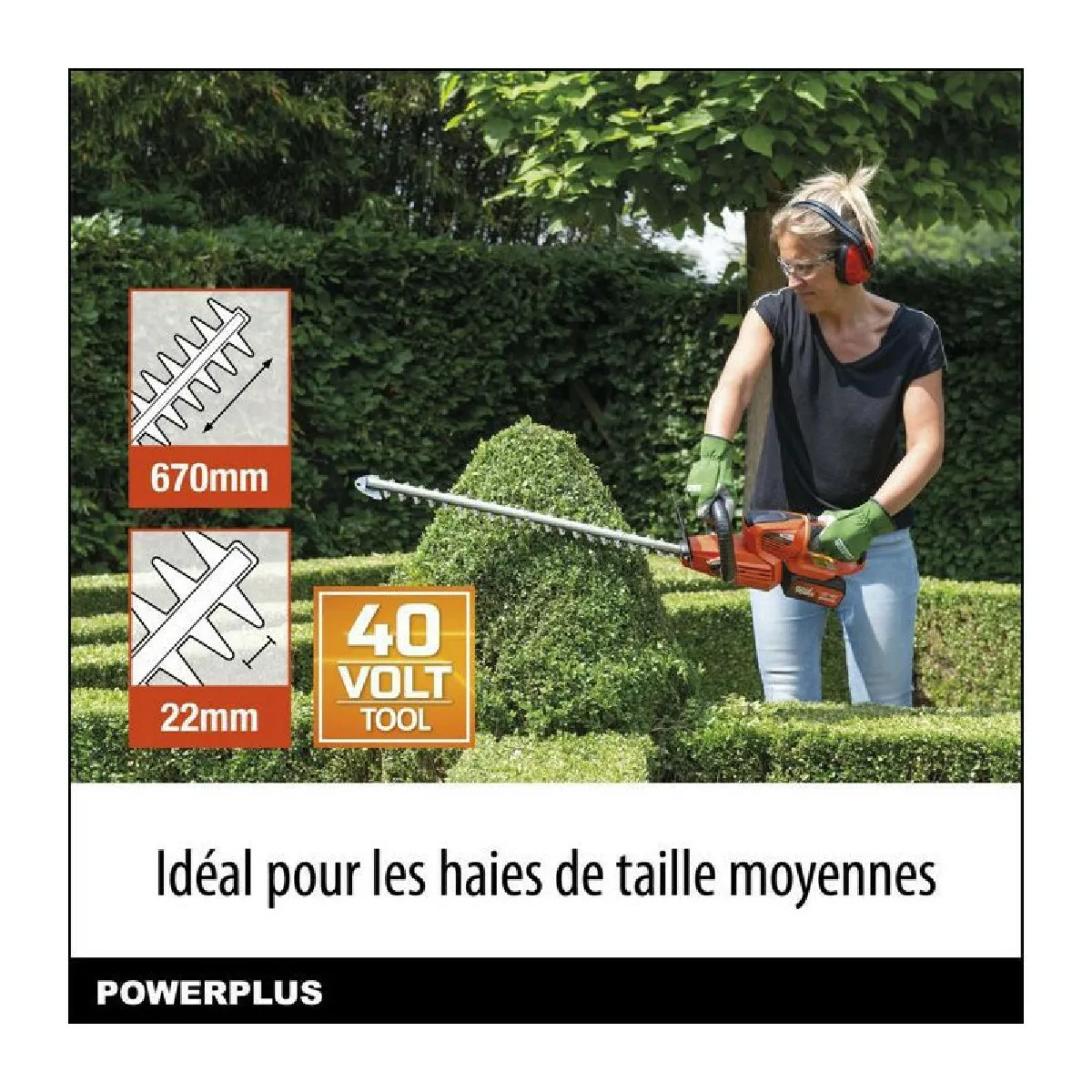 DUAL POWER Powerplus 40V - 67 cm