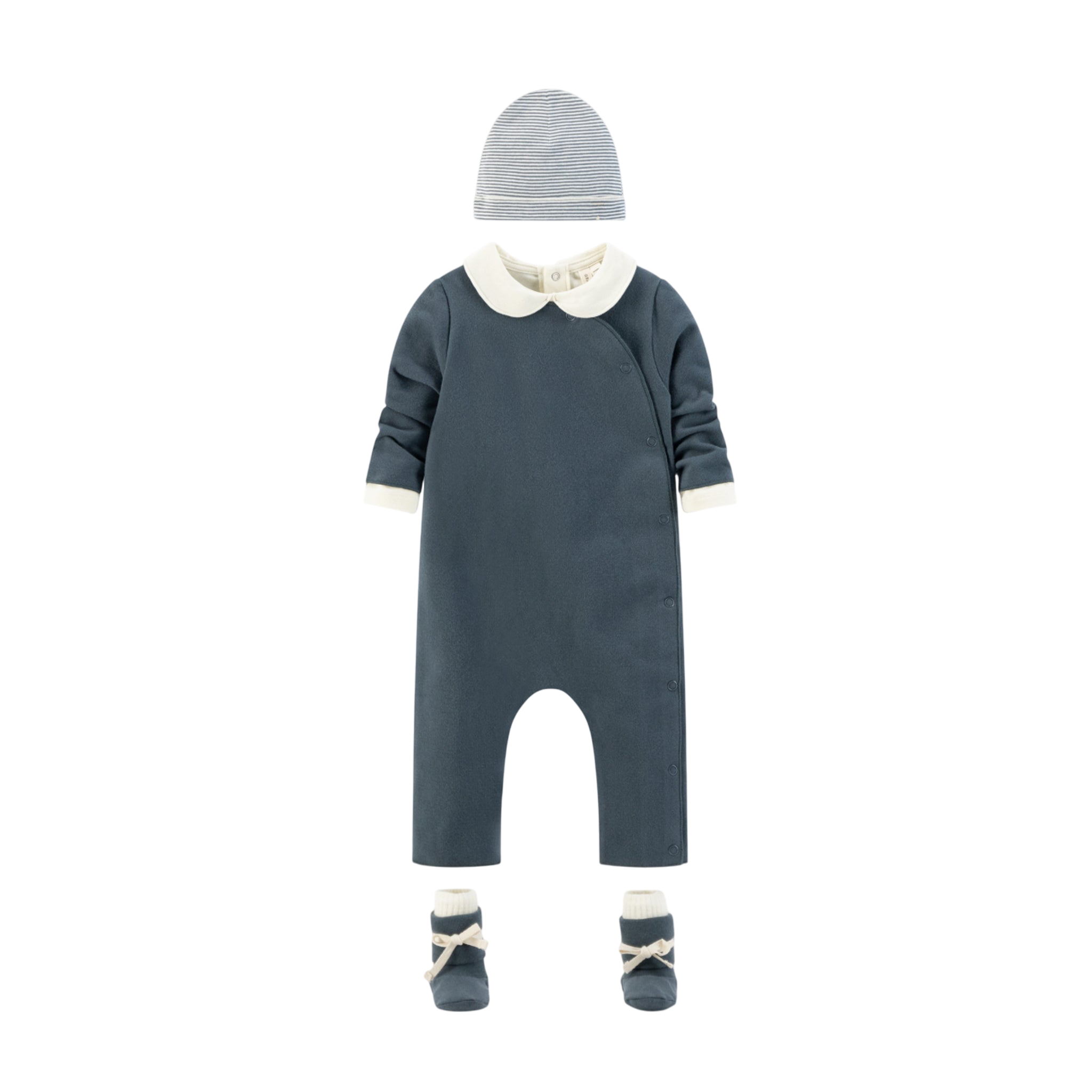 Baby Einteiler New Fit Blue Grey