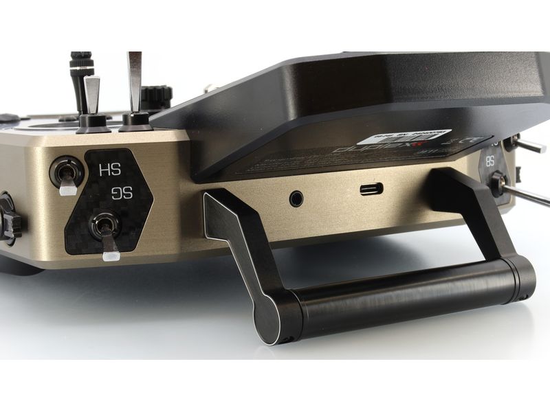 Jeti Fernsteuerung DS-24II Carbon Line Bronze 24 Kanal, Dup Professioneller 24-Kanal-Sender mit Geber auf Rückseite und Carbon-Frontplatte