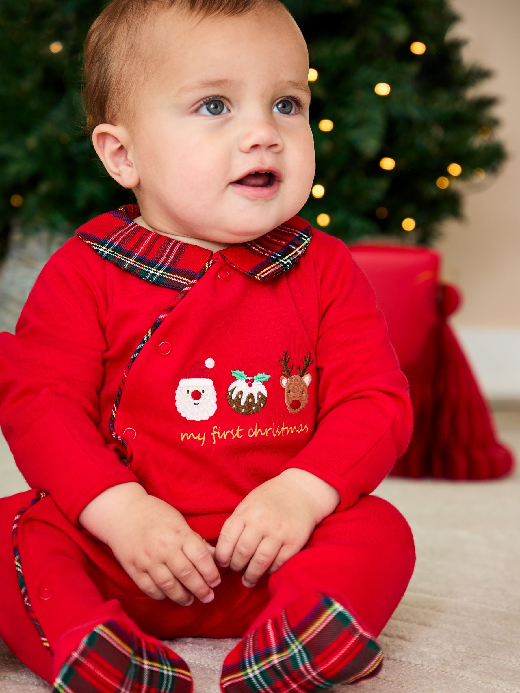 JoJo Maman Bébé geruite My First Christmas babypyjama