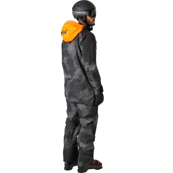 Combinaison de ski HELLY HANSEN CHUGACH INFIN PRINTED SUIT BLACK MARBLE