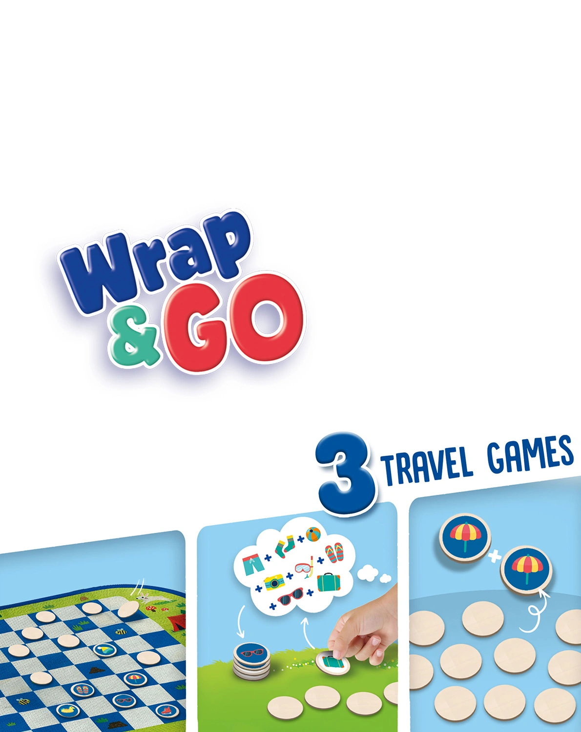 Reisespiel-Sammlung WRAP&GO - DAME-MEMO