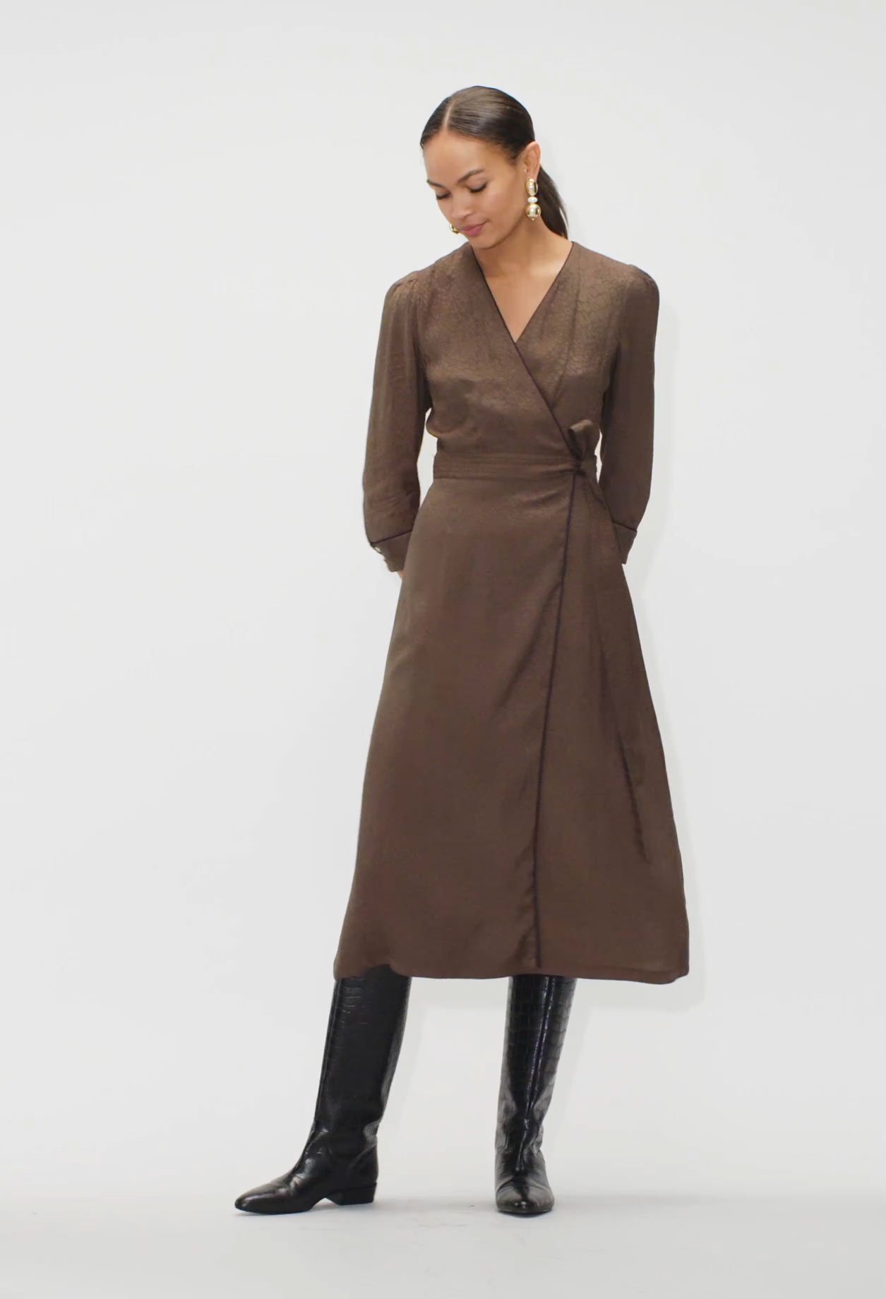 Robe longue cache c&oelig;ur esprit kimono