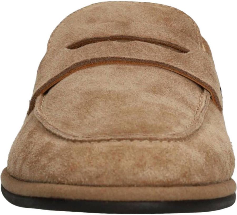 Manfield suède loafers cognac