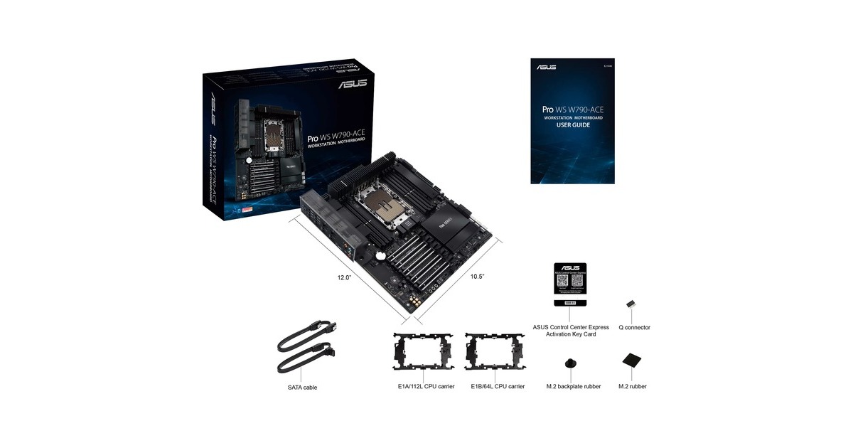 ASUSPRO WS W790-ACE socket 4677 moederbord  (10Gb-LAN, 2.5 Gb-LAN, Sound, CEB)