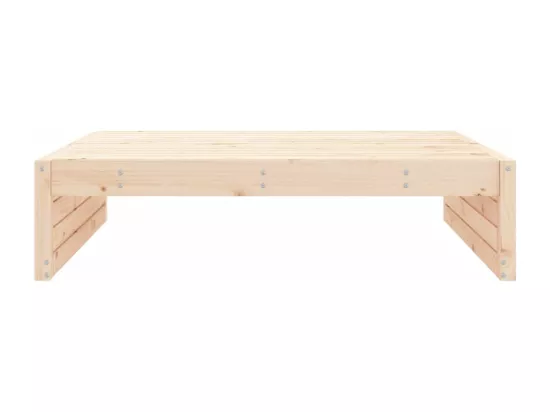 Repose-pied de jardin 120x80 cm bois de pin massif