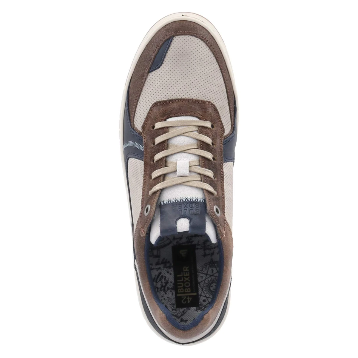 BullboxerLow Sneaker - Grey - Dark Brown