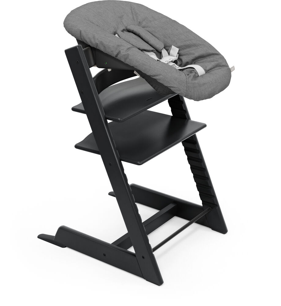 Stokke Tripp Trapp Matstol Bundle inkl. Newborn Set, Black/Anthracite