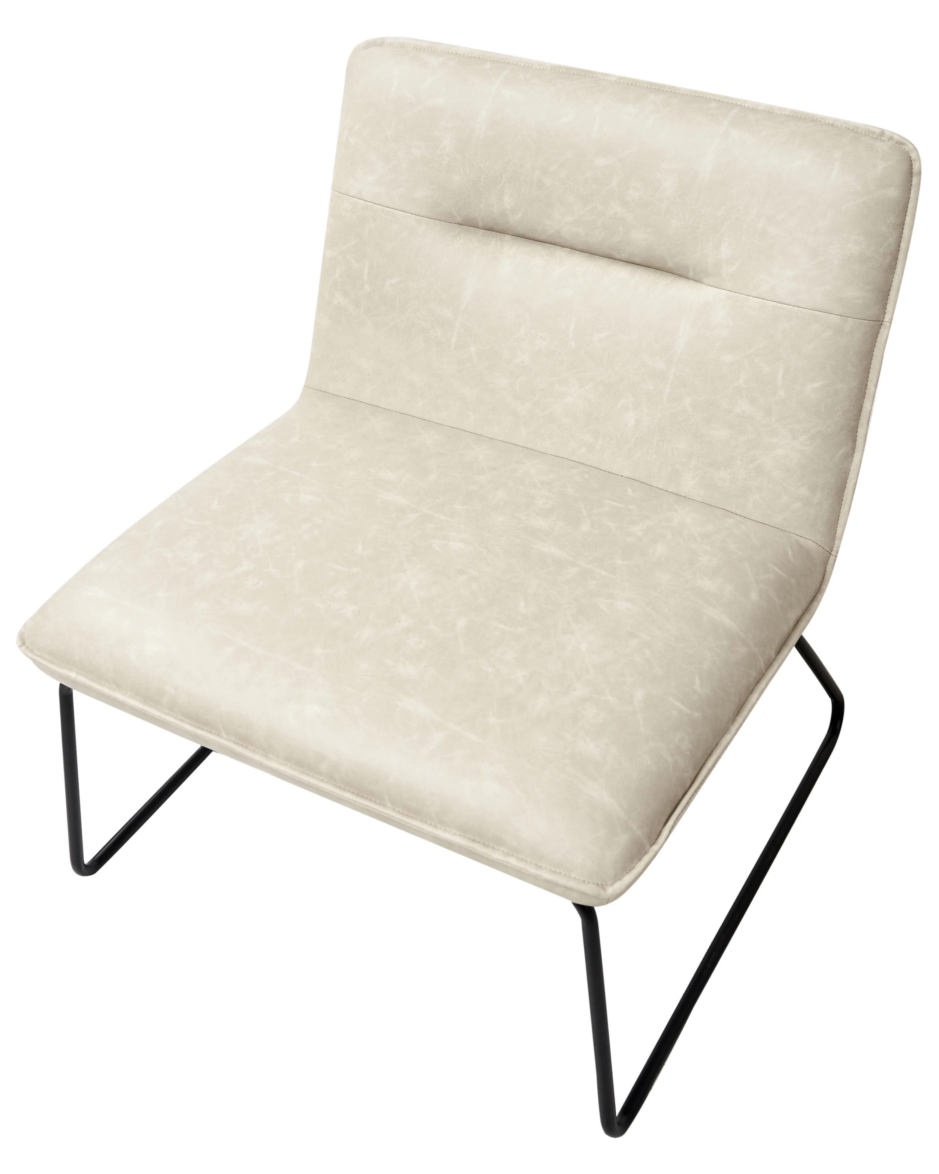 Fauteuil COTULLA Kunstleer Lichtbeige