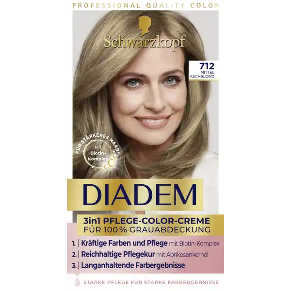 3in1 Pflege-Color-Creme 712 Mittel Aschblond