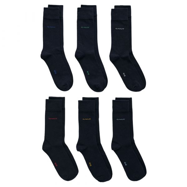 Gant Meias Soft 6 Pares Marine 40-42