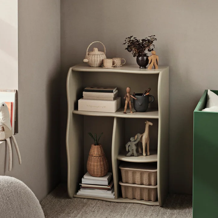 Ferm Living - Rattan Teeset, natur (3er-Set)