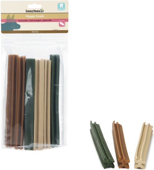 Beeztees hondensnack veggie staaf mix 24 cm 6 stuks
