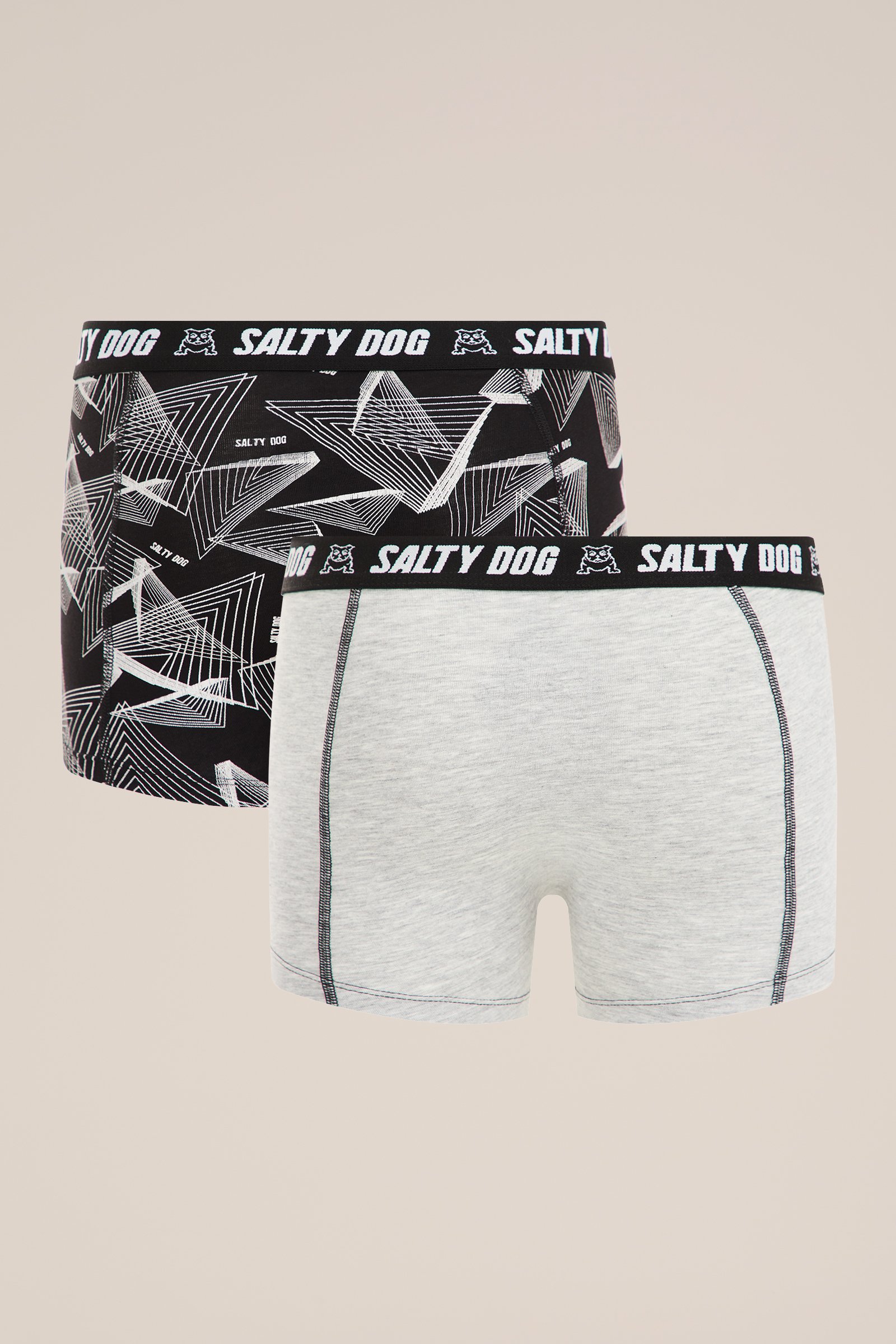 Jongens boxershorts, 2-pack Blue Ridge Grijs