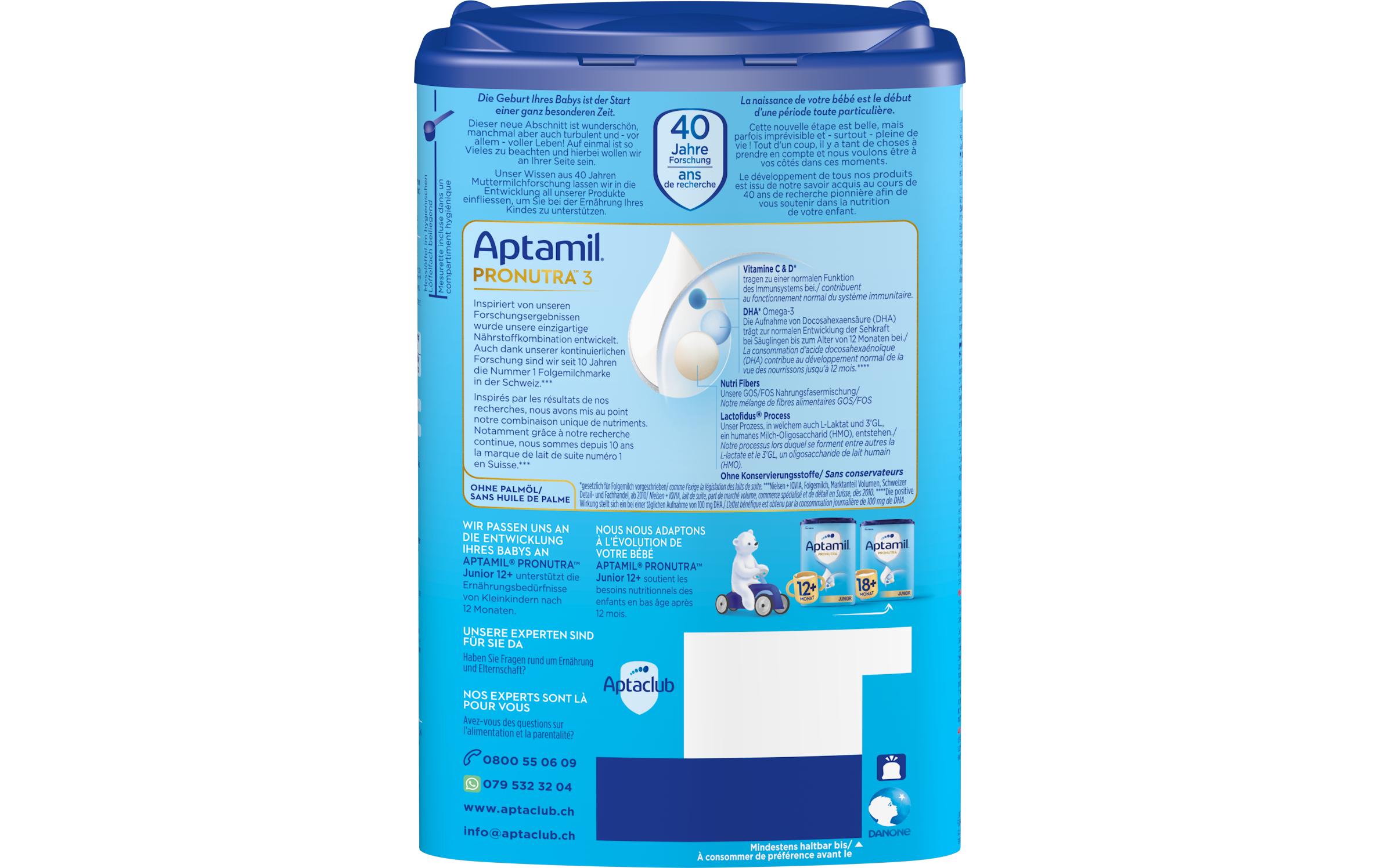 Folgemilch Pronutra 3, 800gFolgemilch, Pronutra 3, 1 x 800g