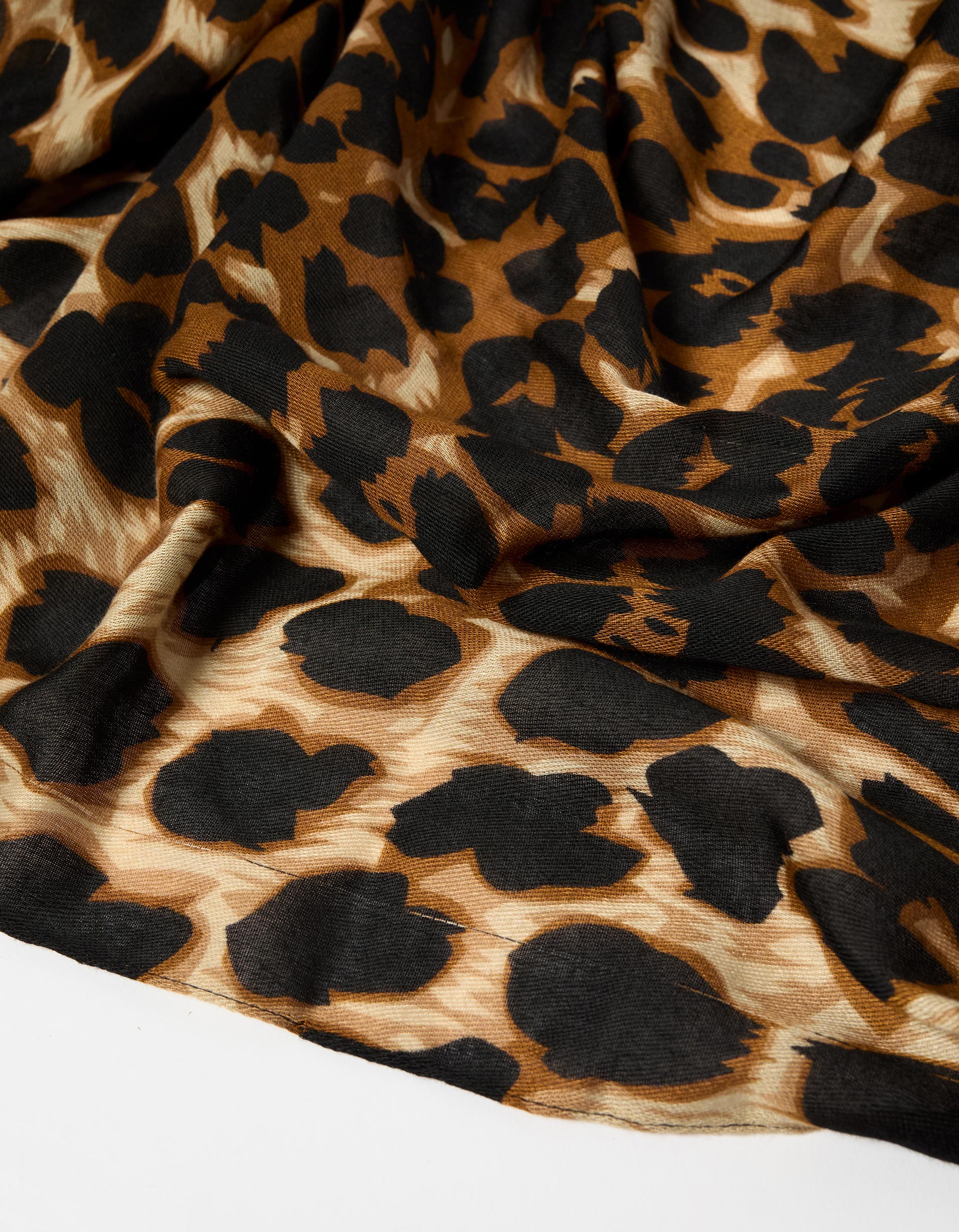 Lenço Animal Print, Mulher, Castanho