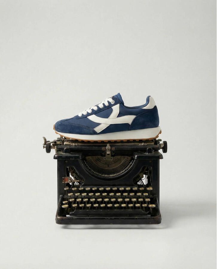 Boax Homerun leren sneakers donkerblauw