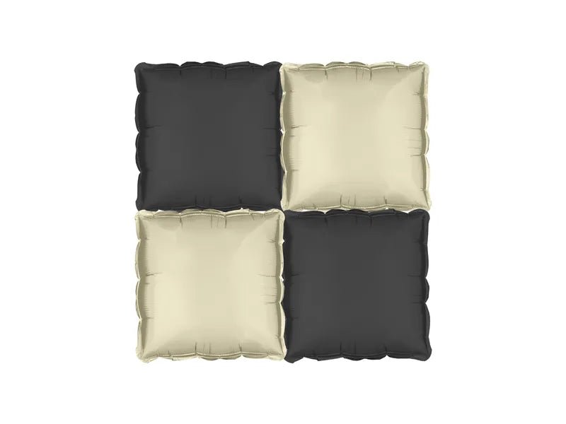 Goud Zwarte Ballon 35cm 4st