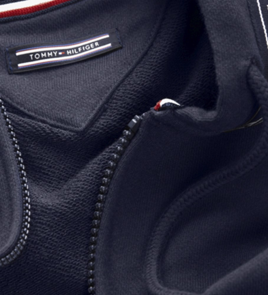Moletom Tommy Hilfiger HWK de manga comprida, azul marinho