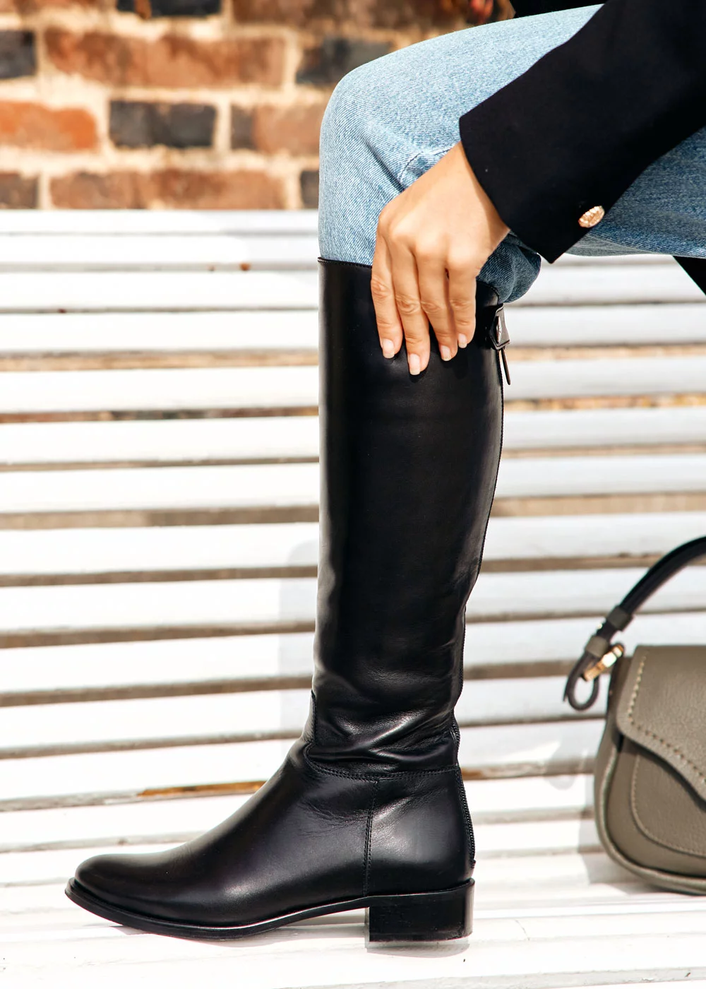 BOTTE AMSTERDAM CUIR NOIR