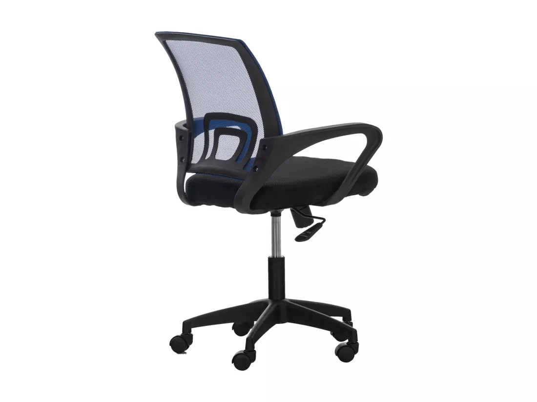 Chaise de bureau - Microfibre & Plastique - Bleu - Auburn