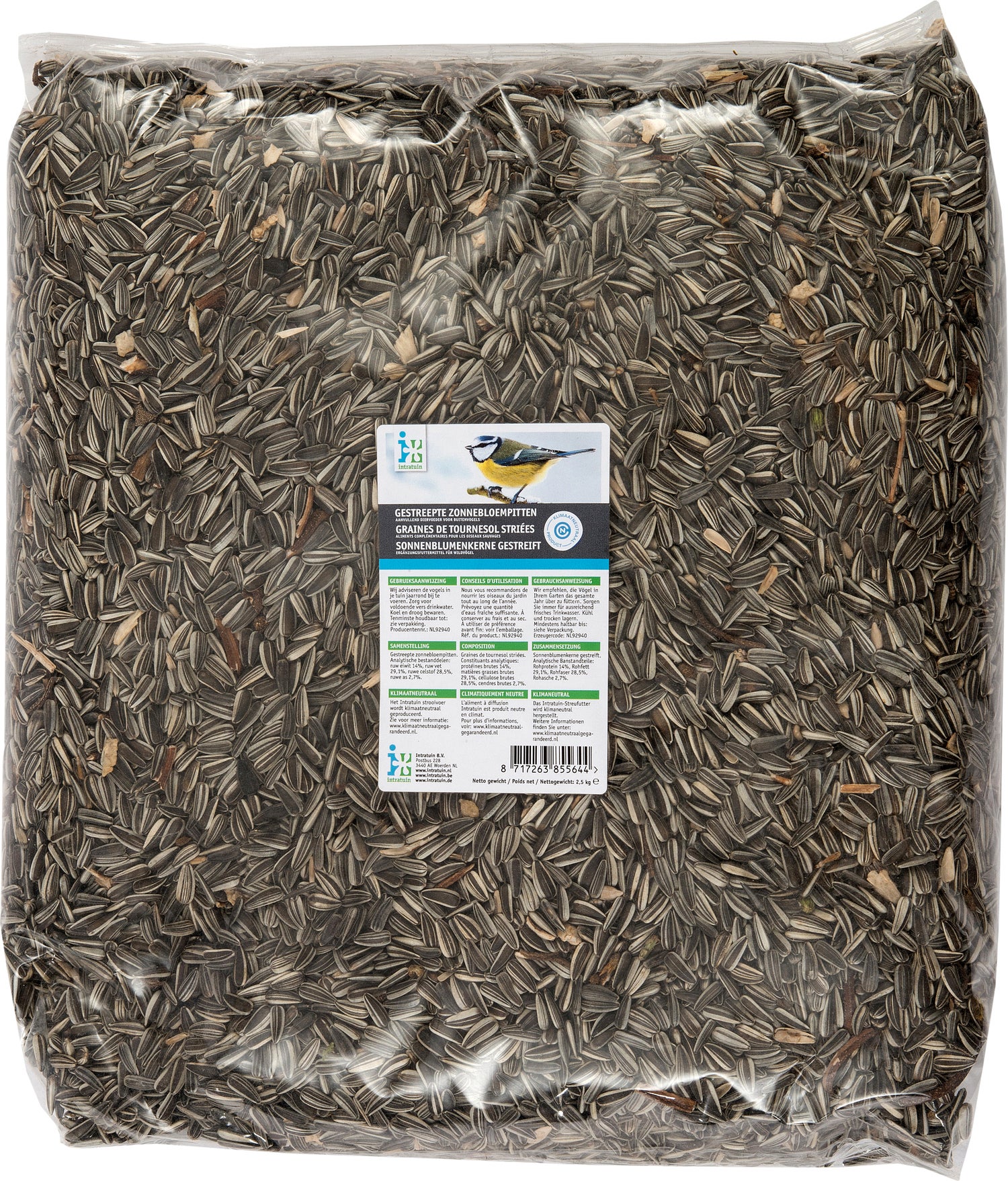 Intratuin gestreepte zonnebloempitten 2,5 kg