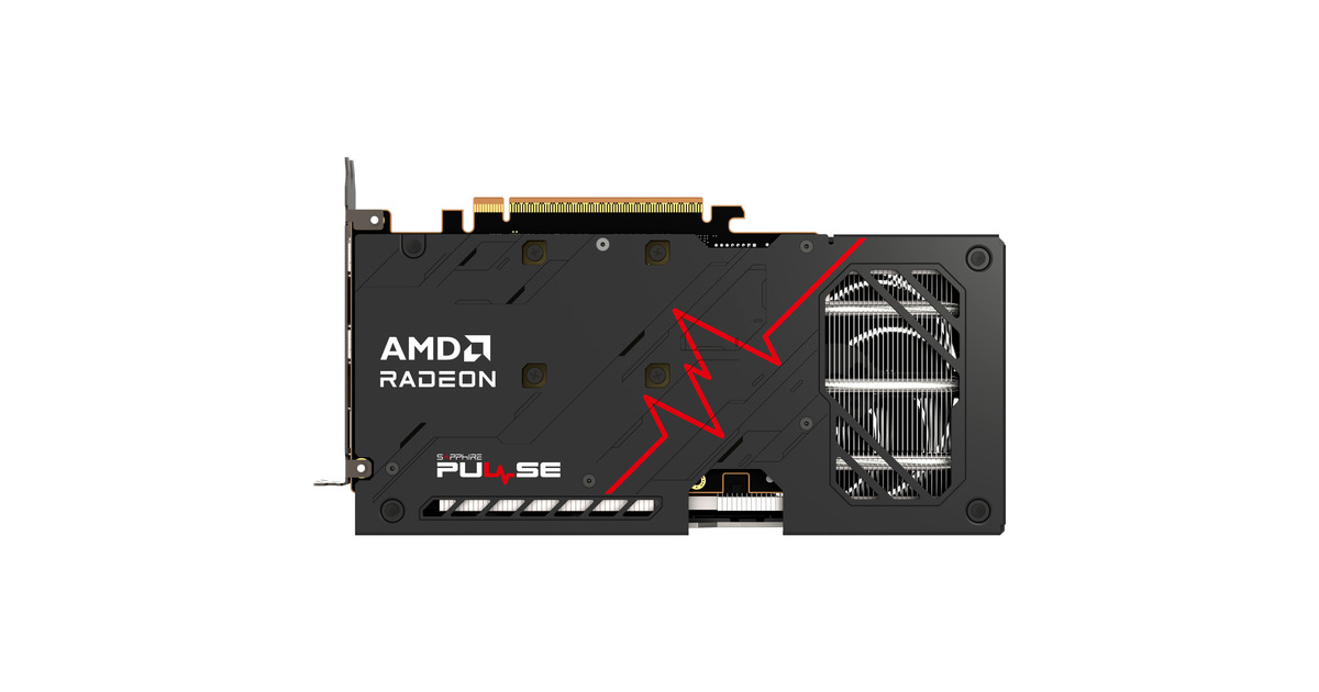 SAPPHIRERadeon RX 9060 XT PULSE 16GB OC grafische kaart  (1x DisplayPort, 2x HDMI)